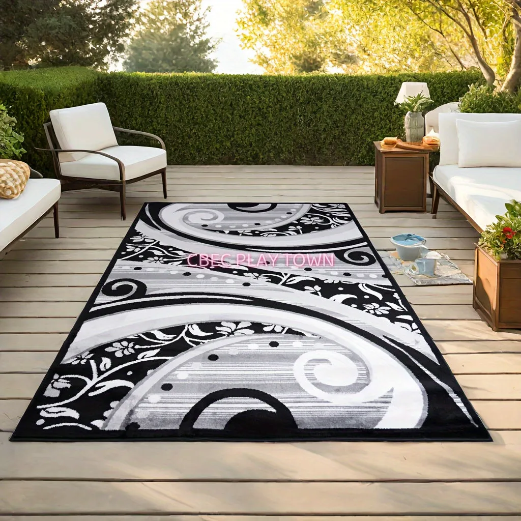 120 * 84 Inch Carpet, Living Room, Bedroom, Study, Terrace Floor Carpet, Abstract Pattern Style, Rectangular Carpet With Exquisite Modern Design Imported From Türkiye, Furniture Decoration, New House Decoration, Housewarming Holiday Gift