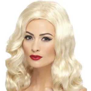 20s Luscious Long Wig Adult Blonde