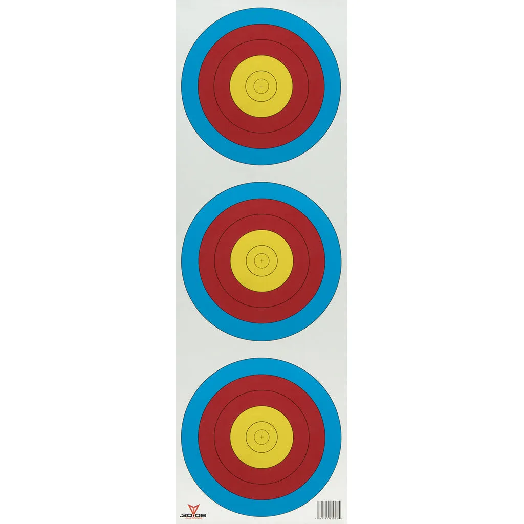 30-06 Paper Targets 3 Spot Vertical 100 Pk.