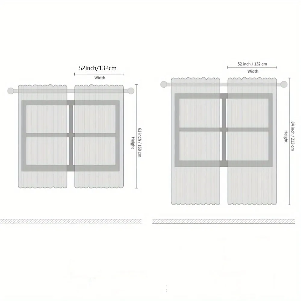 4 Blackout Curtains With Perforated Top Window Treatment, Perfect For Ultra Wide Windows, Triple Weave Design, With Circular And Circular Dots, Used For Bedrooms