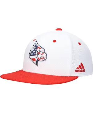 adidas Louisville Cardinals On-Field Men's White Baseball Cap