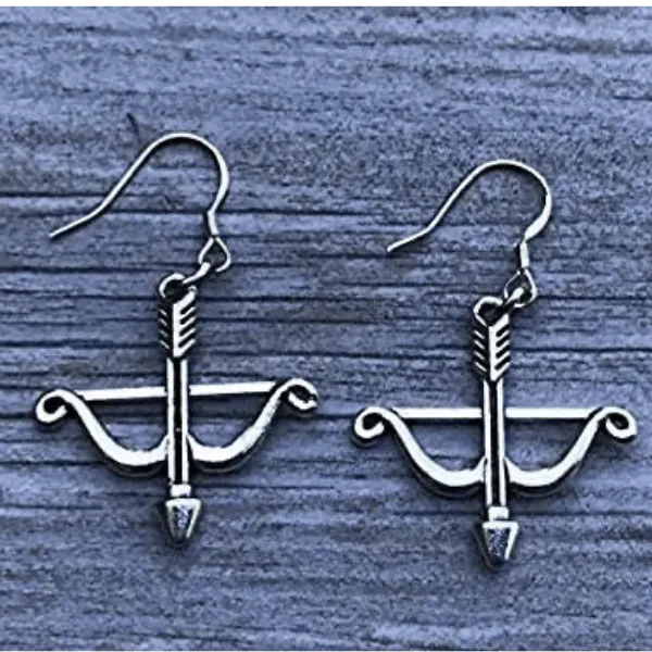 Archery Earrings- Bow and Arrow Charm Dangle Earrings