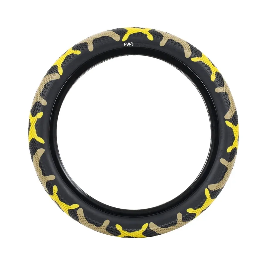 Cult BMX X Vans Tire 20" - Yellow Camo