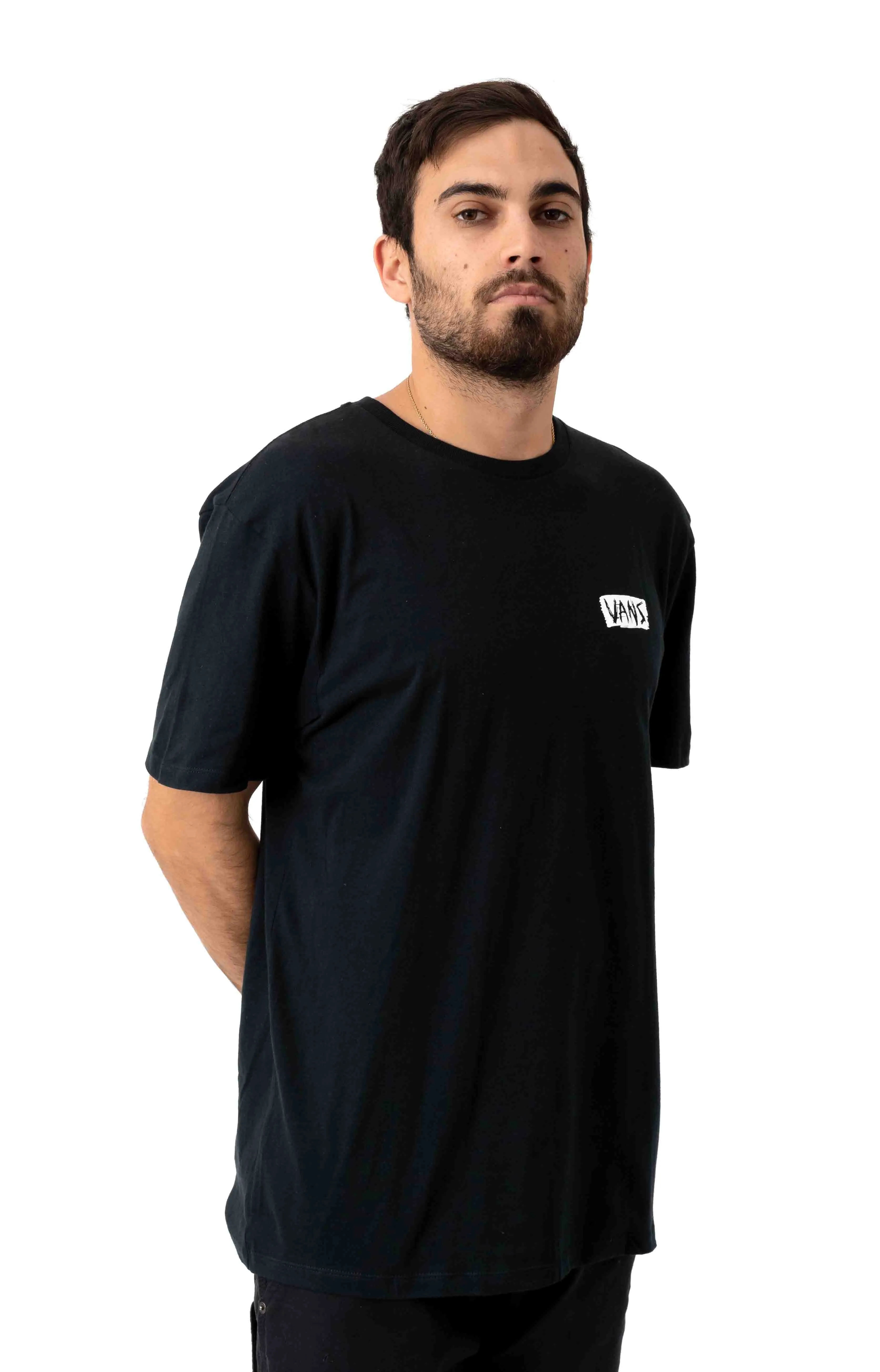 Distressed Vans Graphic Tee - Black