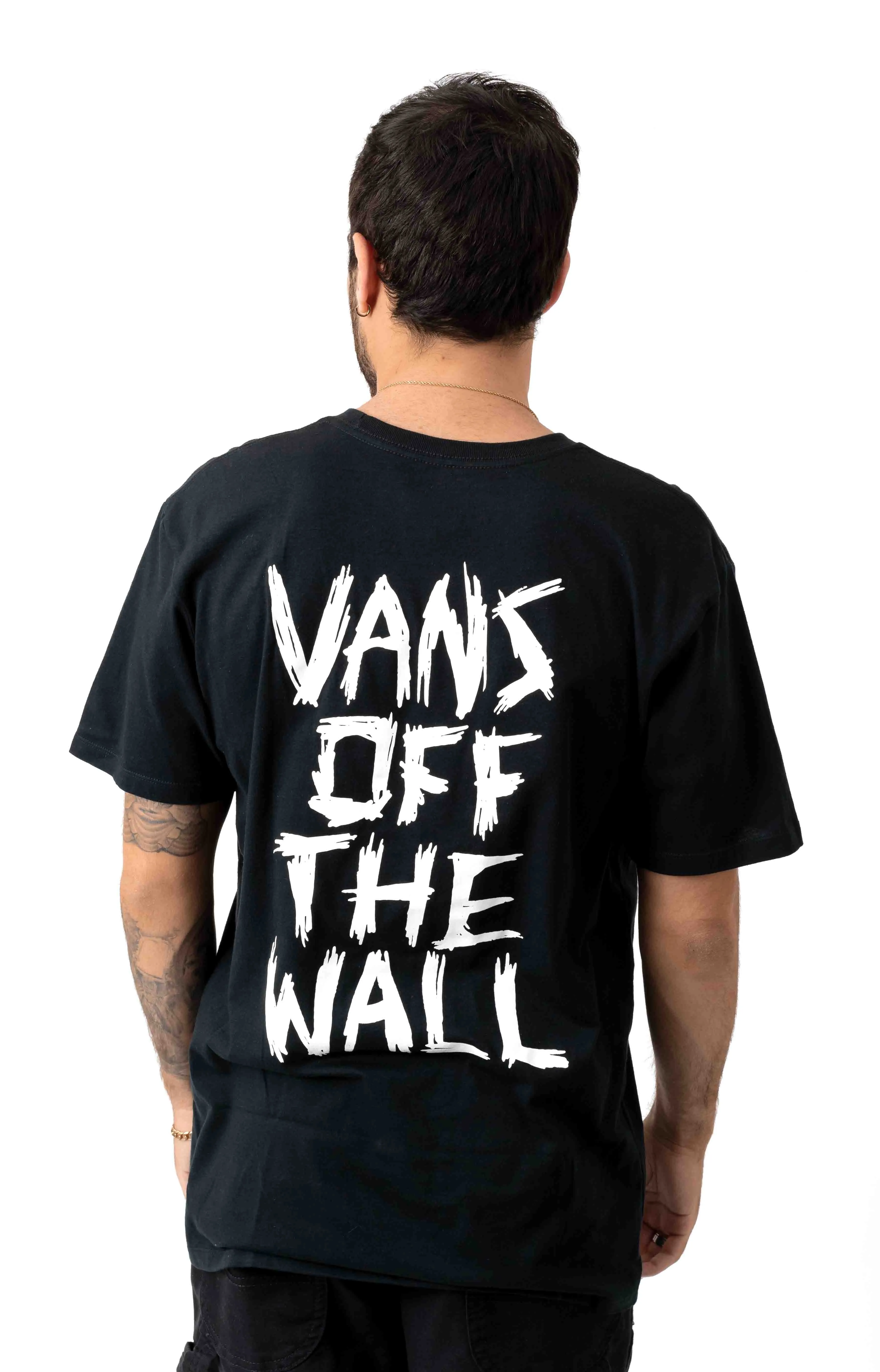 Distressed Vans Graphic Tee - Black