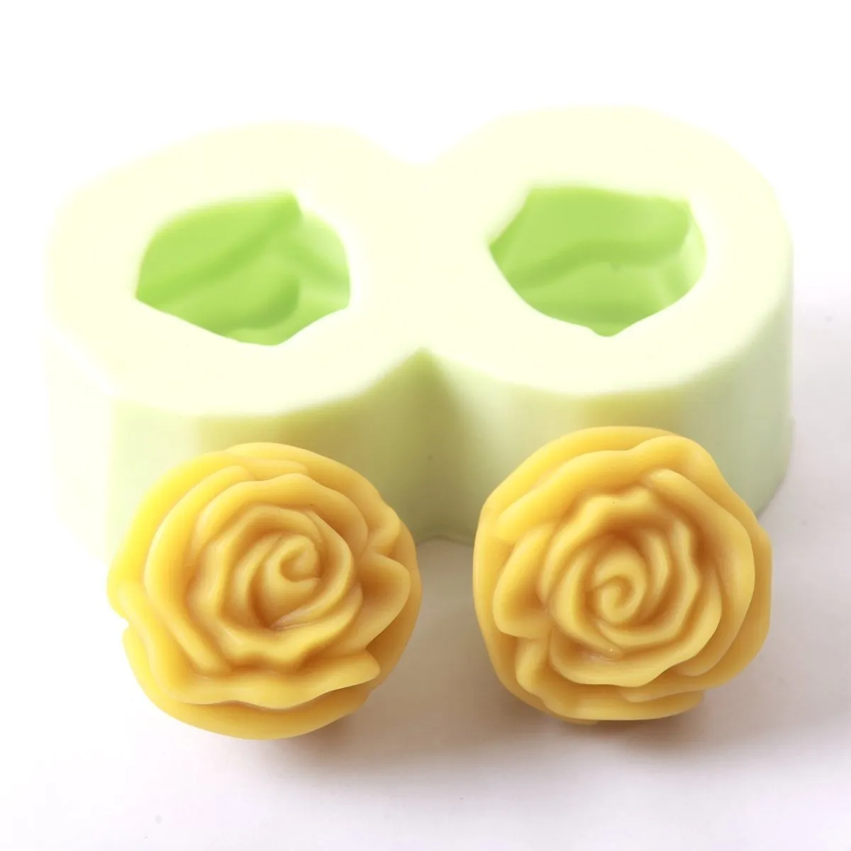 Double Rose Silicone Soap Mould