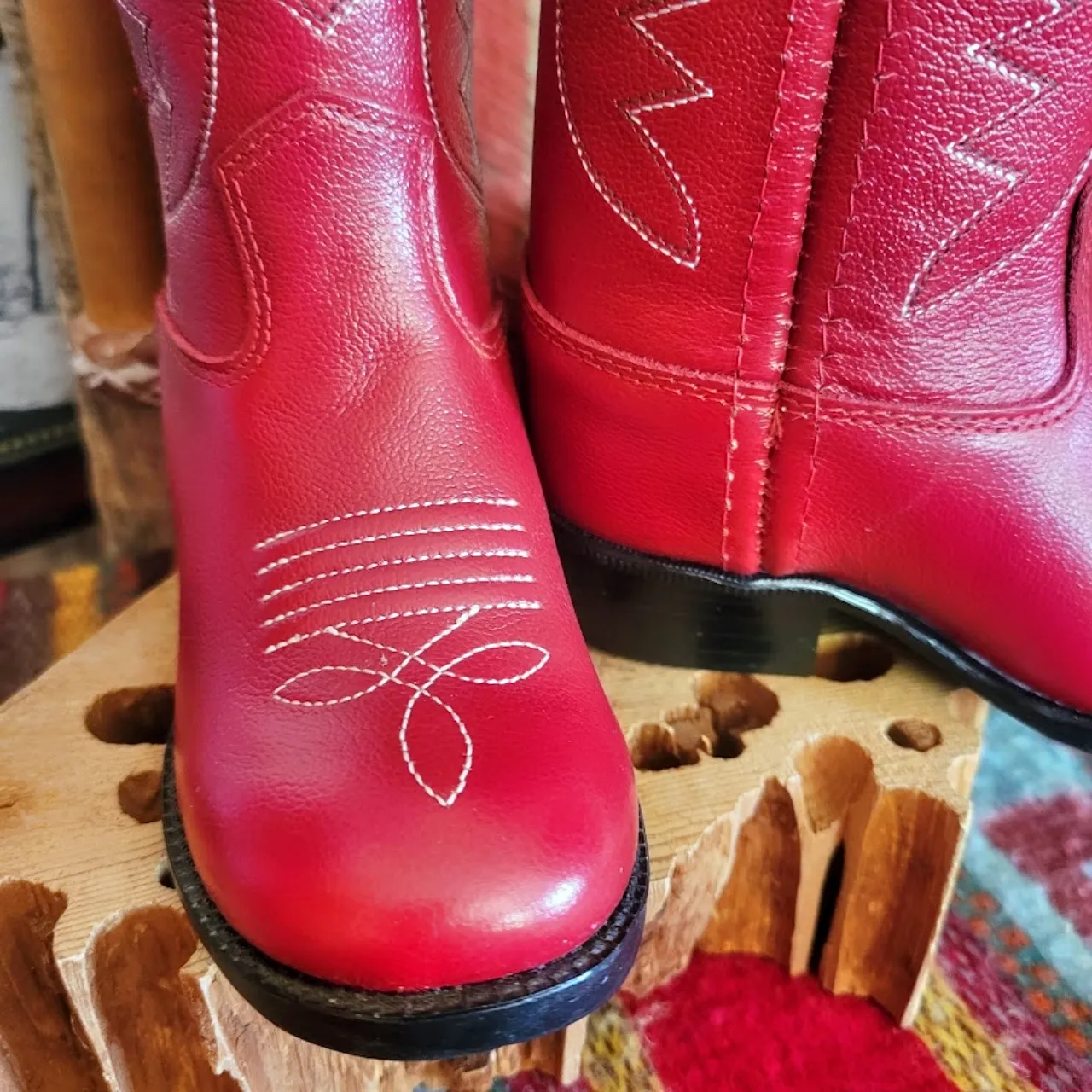 Kids' Toddler Boots "Red" by Old West sizes 4-8 3116