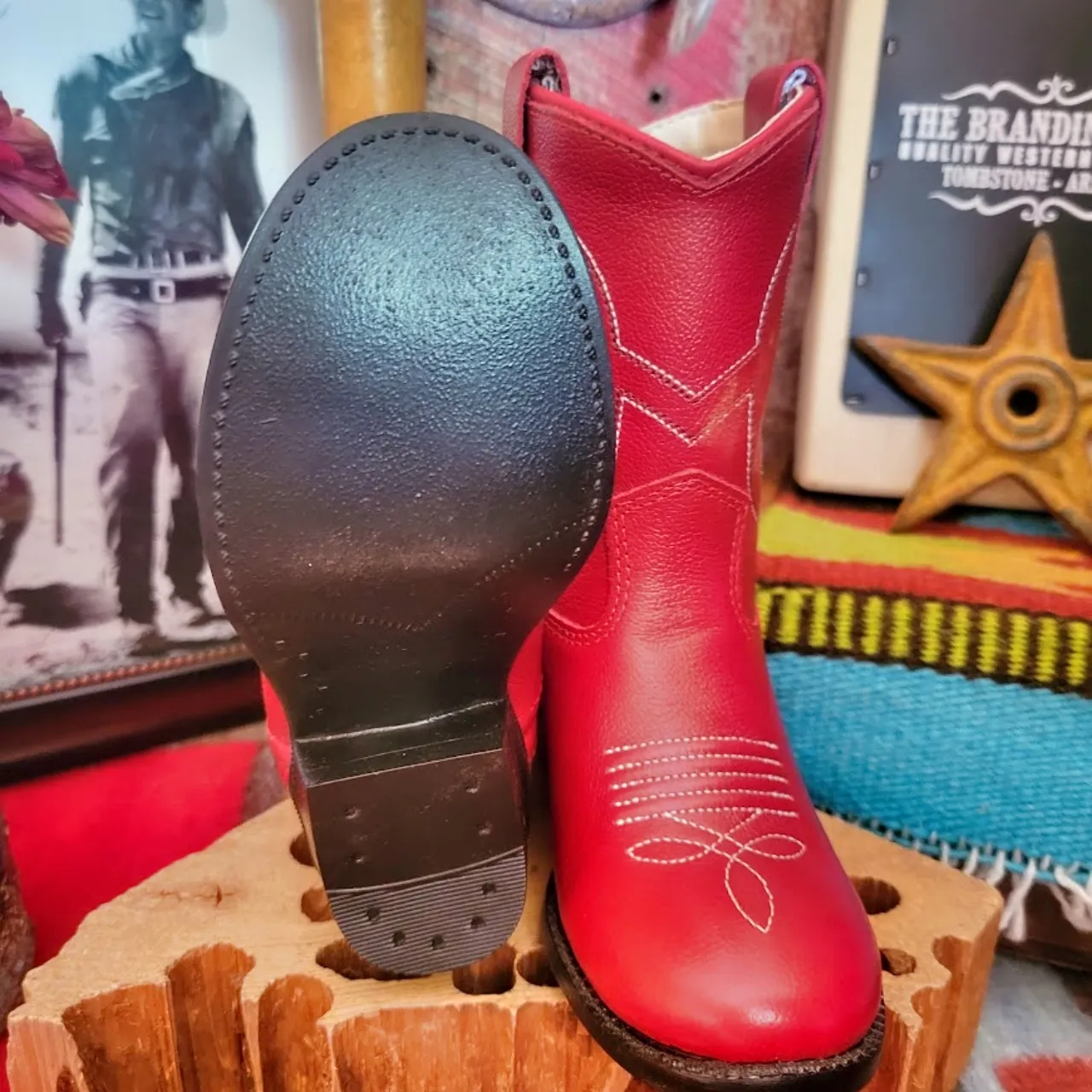 Kids' Toddler Boots "Red" by Old West sizes 4-8 3116