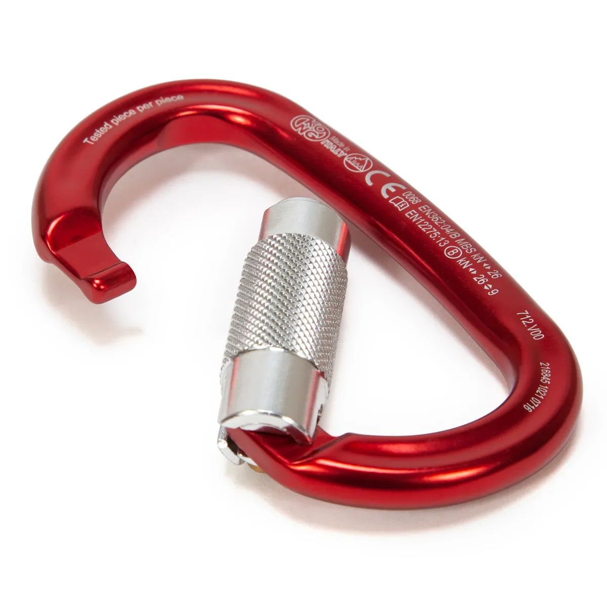Kong Oval Carabiner - Red