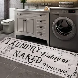 Laundry Room carpet Long Rug Area Rug Non-Slip Floor Mat Waterproof Farmhouse Carpet for Kitchen Laundry Floor Mat 20*60"