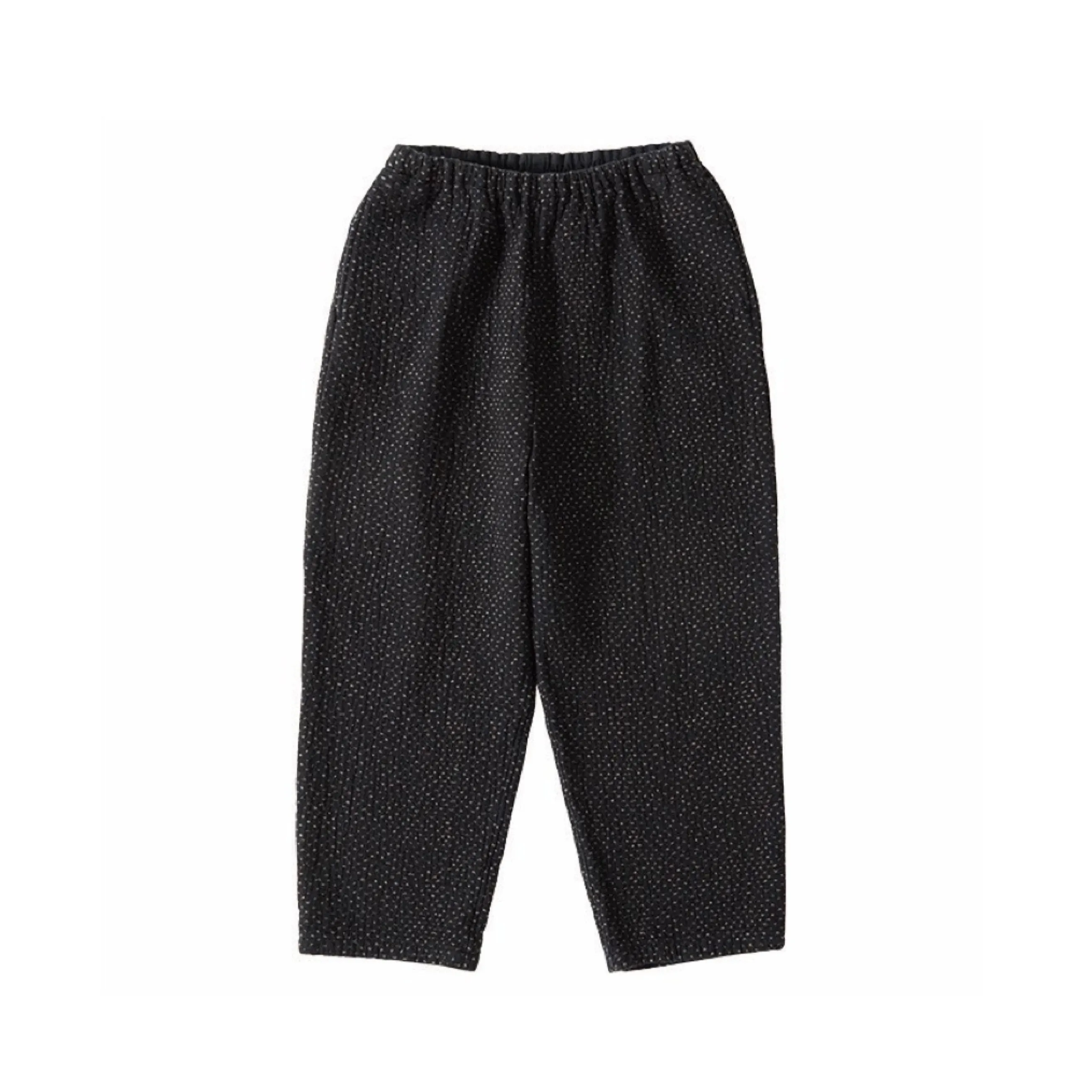 NEW SASHIKO PEACE PANTS -BLACK-