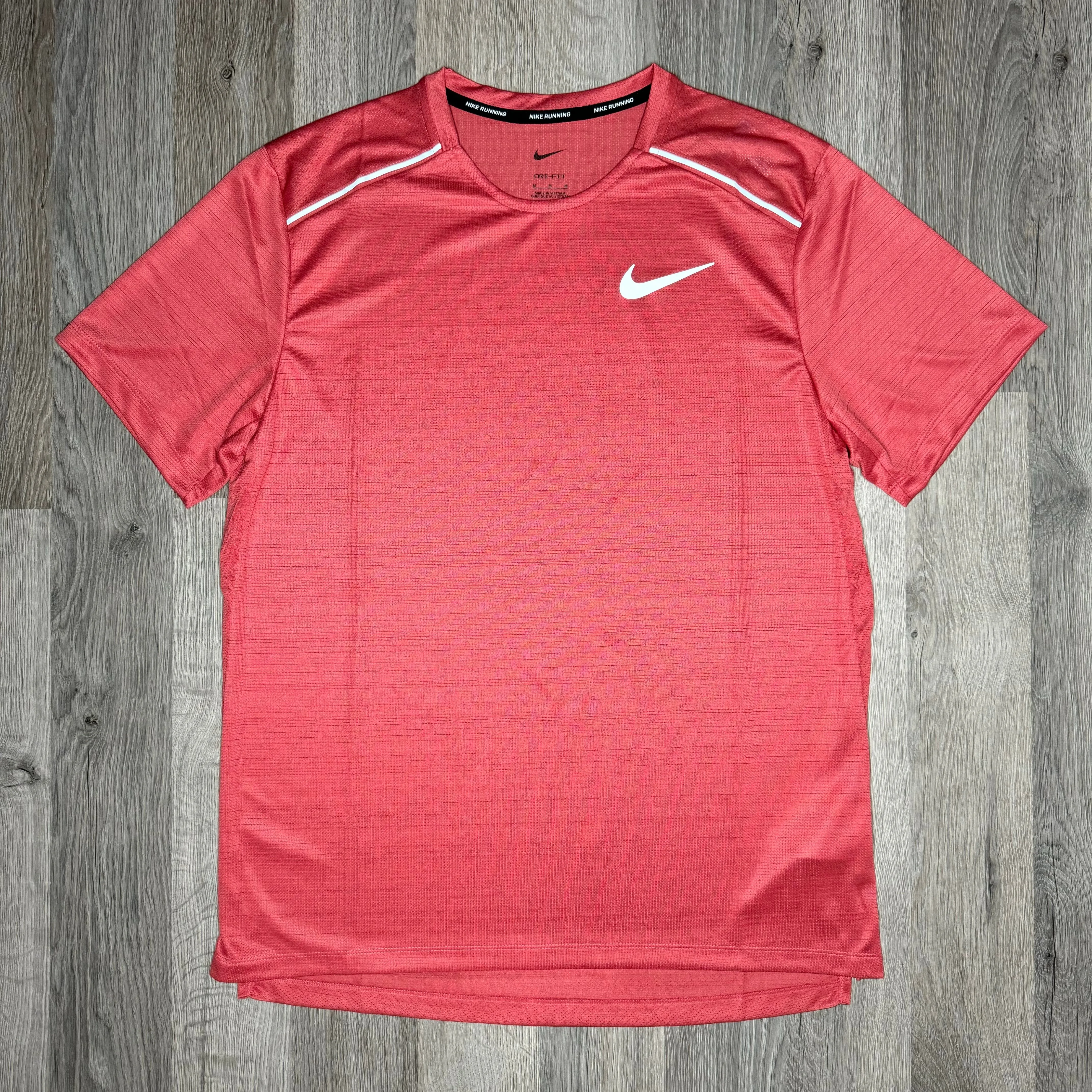 Nike Miler & Challenger Set - Tee & Shorts - Adobe Red / Black