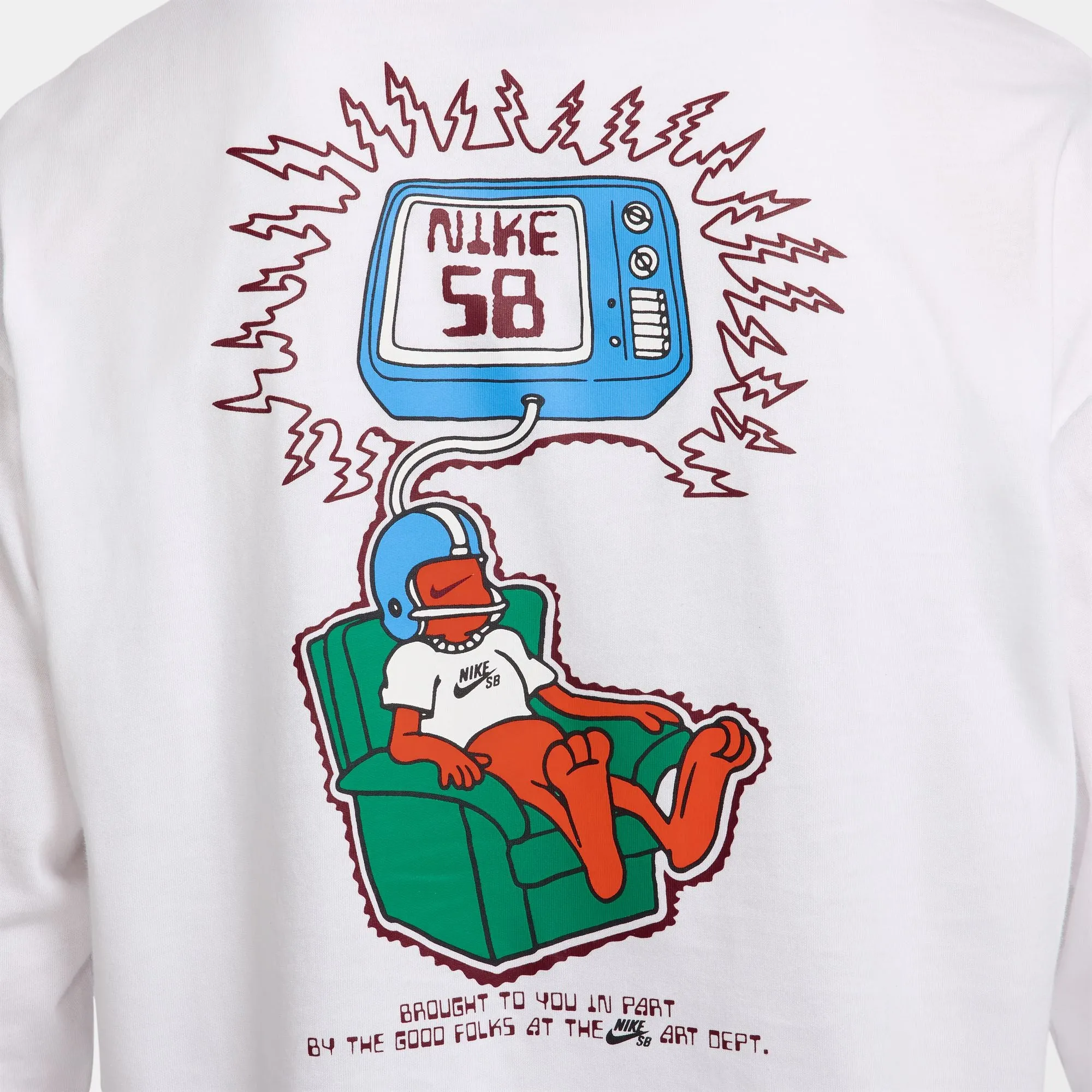 Nike SB Brainwash Max90 Longlseeve T-shirt - White
