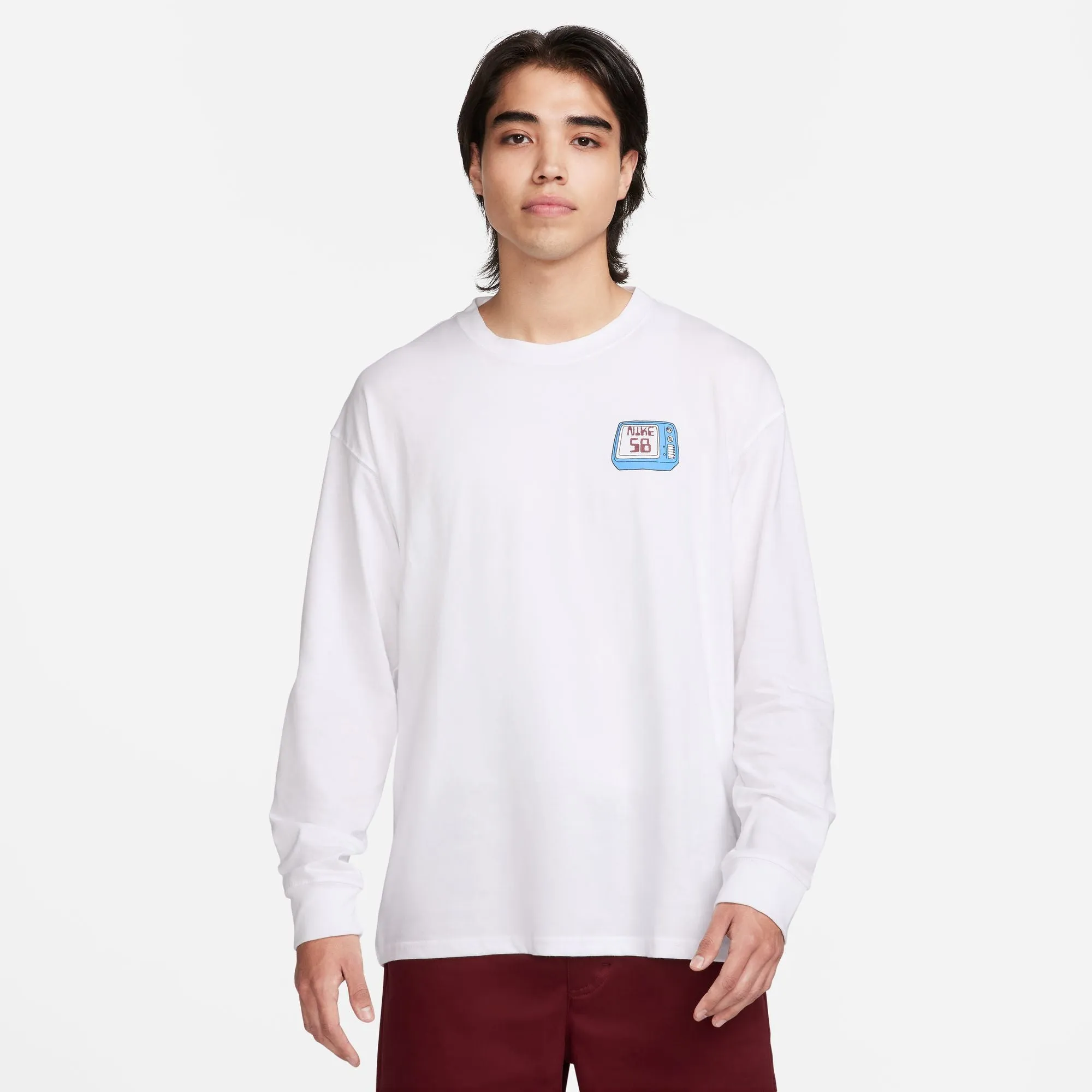 Nike SB Brainwash Max90 Longlseeve T-shirt - White