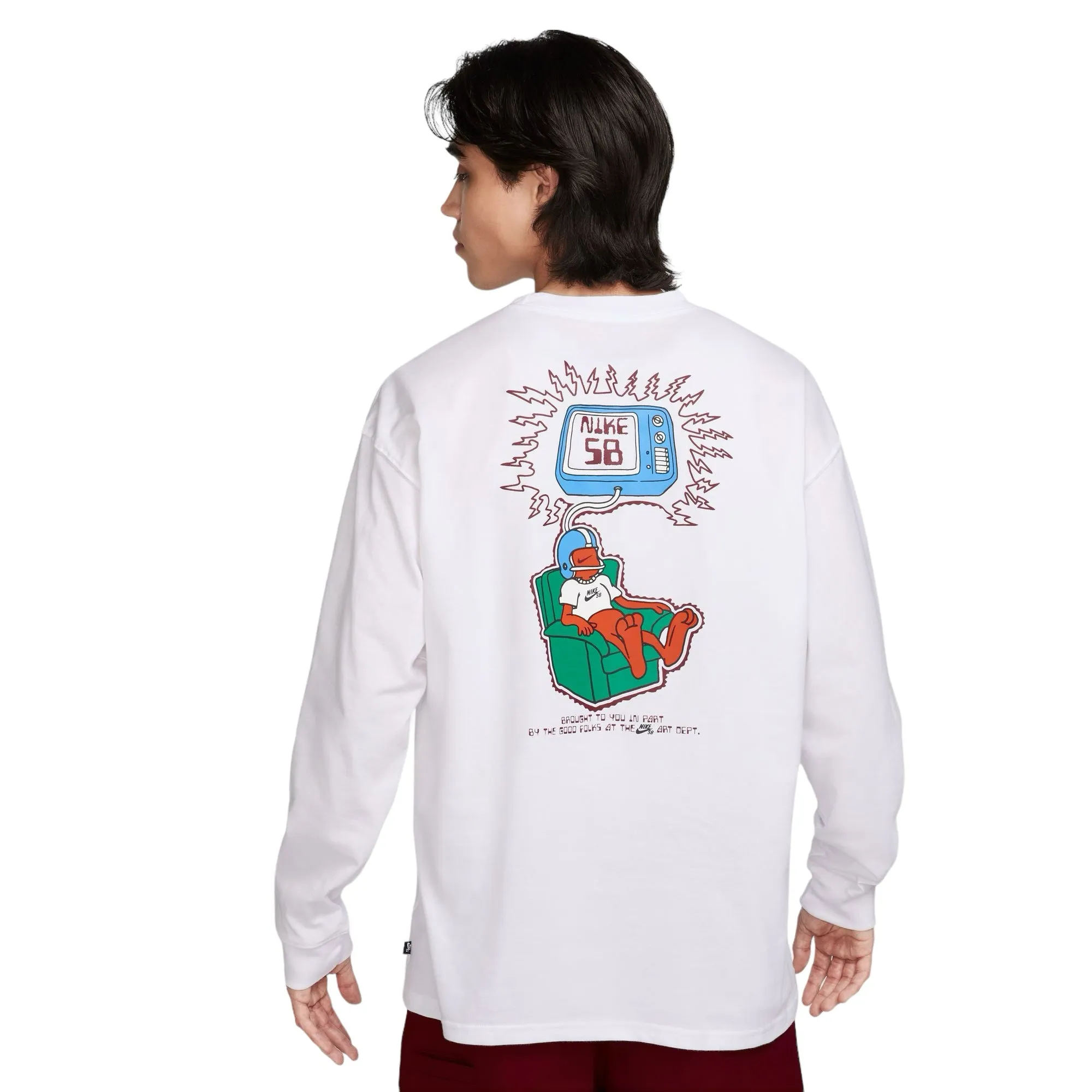Nike SB Brainwash Max90 Longlseeve T-shirt - White