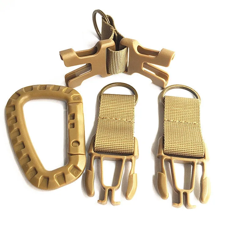 Outdoor Multifunction Combination Backpack Tricyclic Buckle(Khaki)