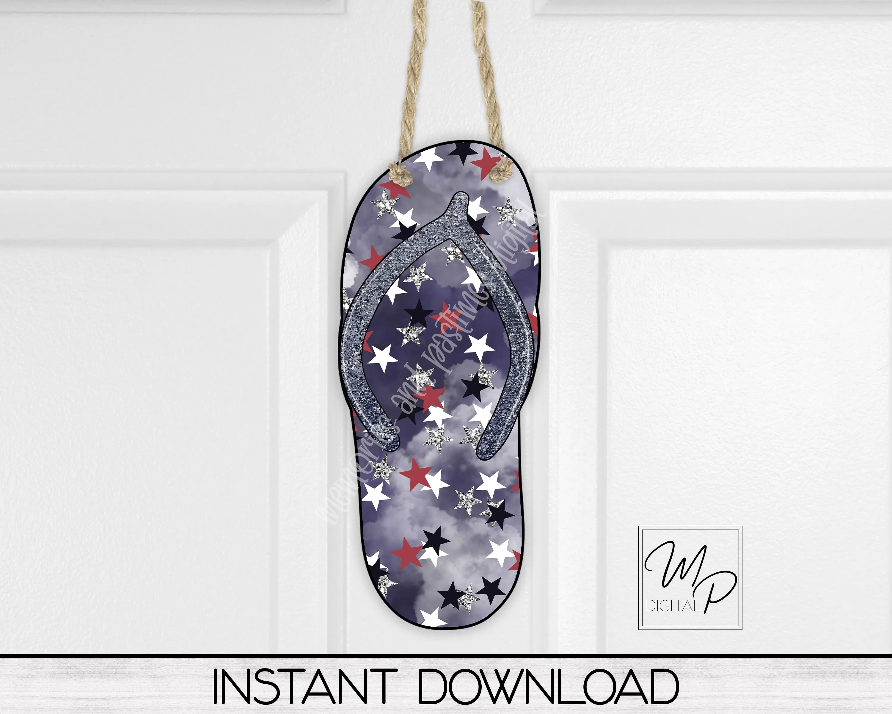 Patriotic Flip Flop Earrings Bundle Sublimation PNG Design, Digital Download