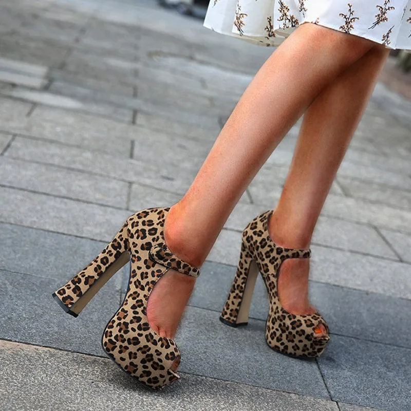 Platform Heel Pumps