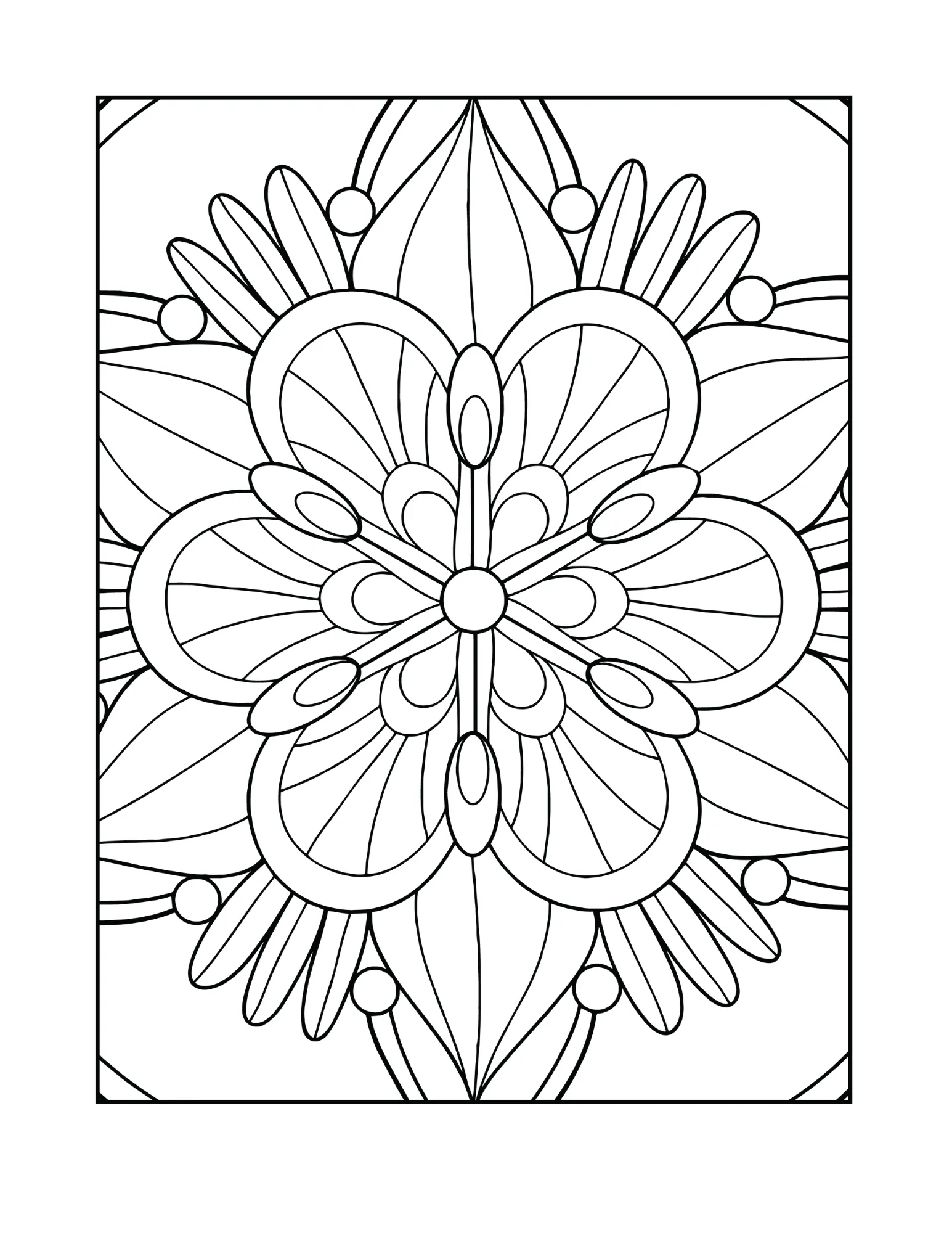 Relaxing Mandala Coloring Book