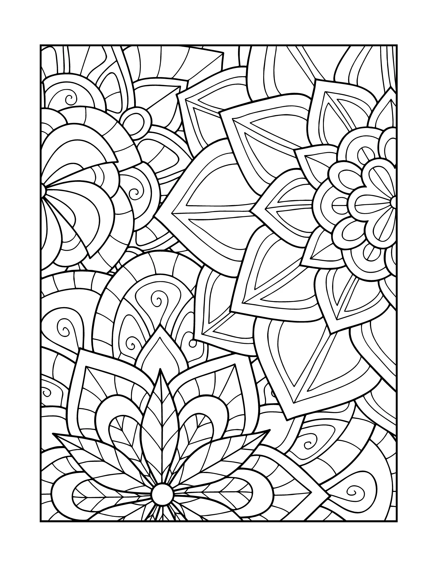 Relaxing Mandala Coloring Book