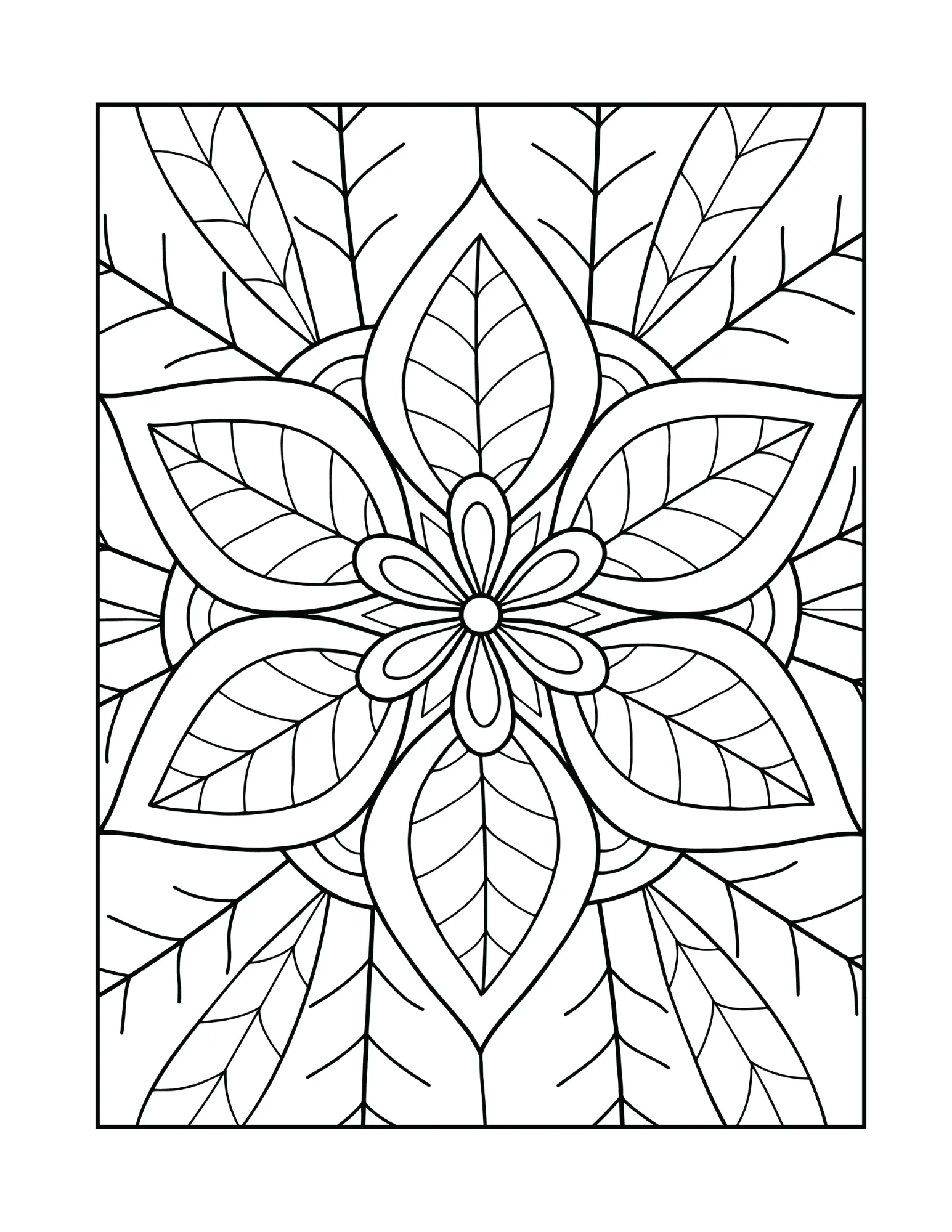 Relaxing Mandala Coloring Book
