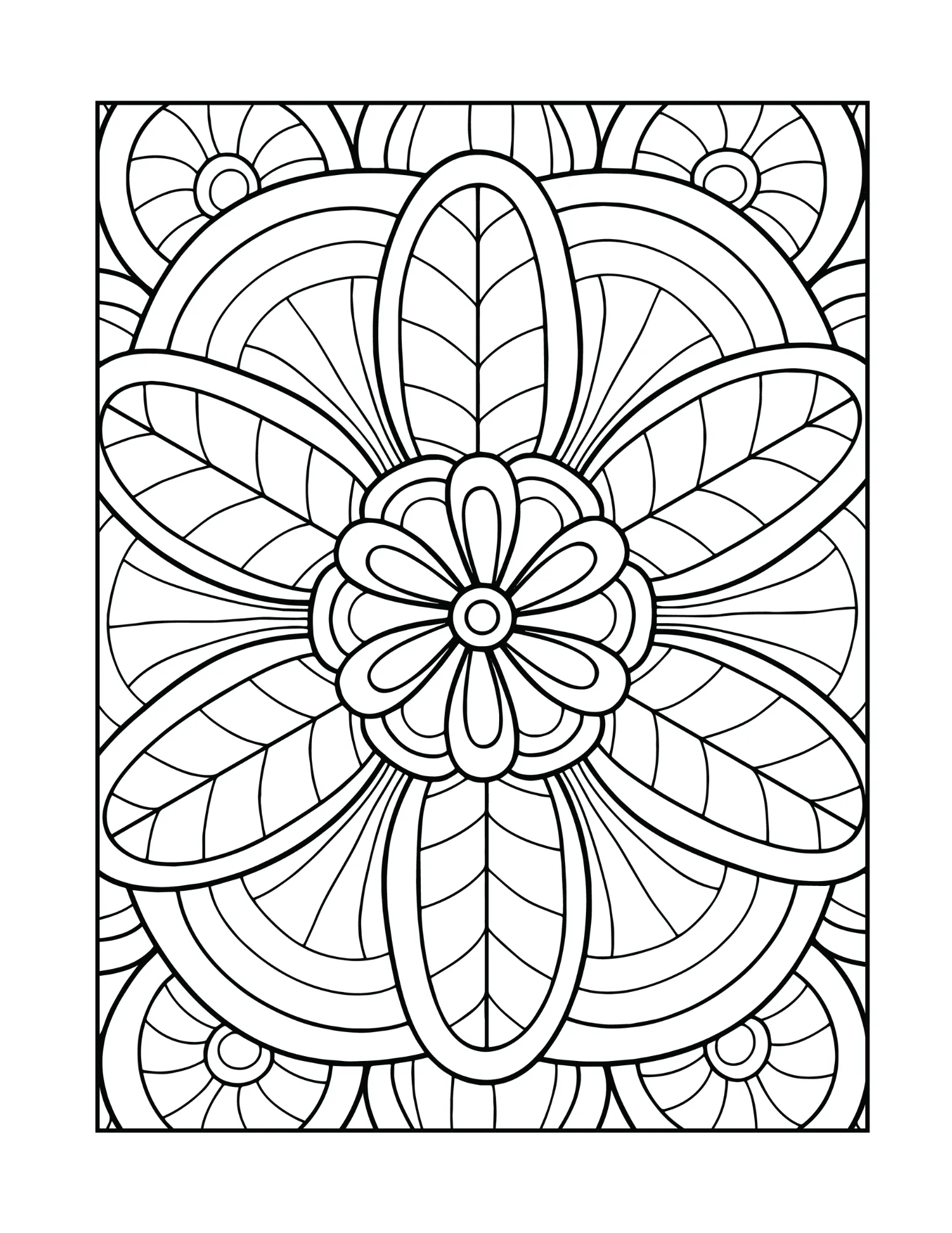 Relaxing Mandala Coloring Book