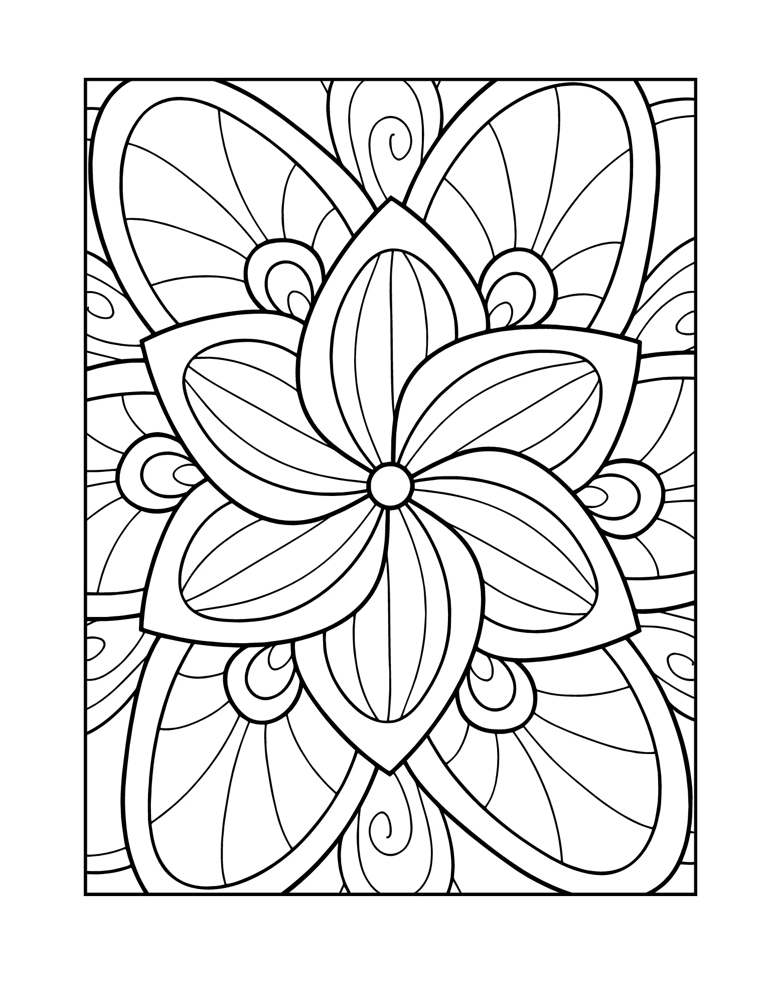Relaxing Mandala Coloring Book