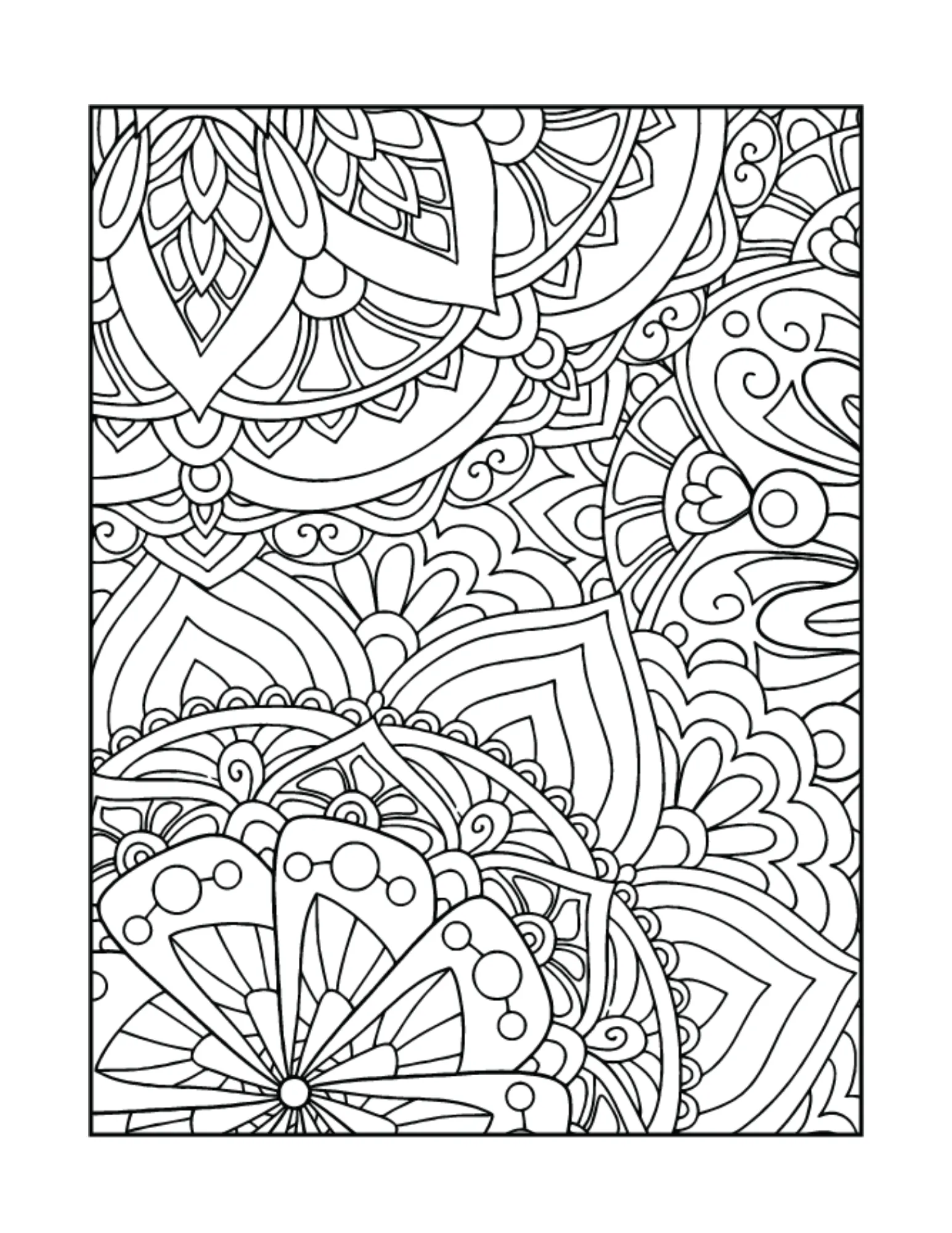 Relaxing Mandala Coloring Book
