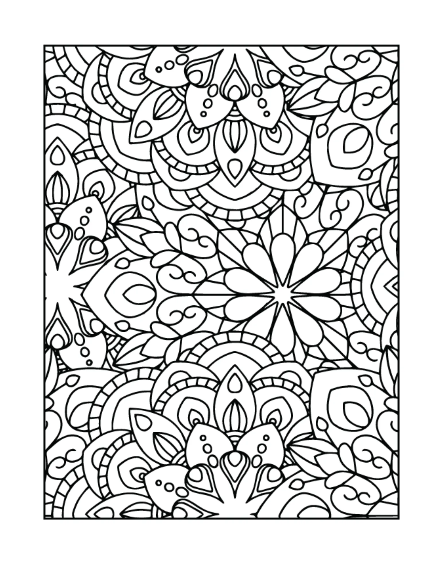 Relaxing Mandala Coloring Book