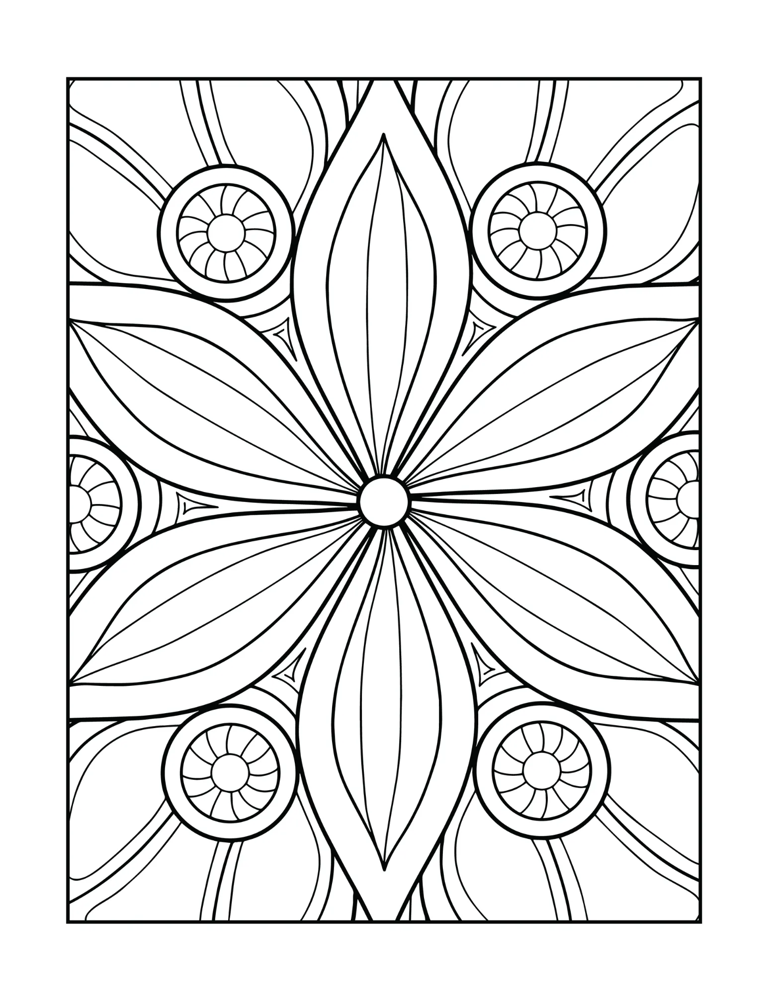Relaxing Mandala Coloring Book