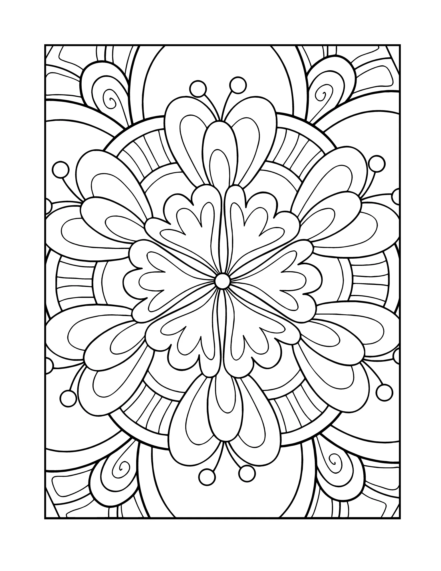 Relaxing Mandala Coloring Book