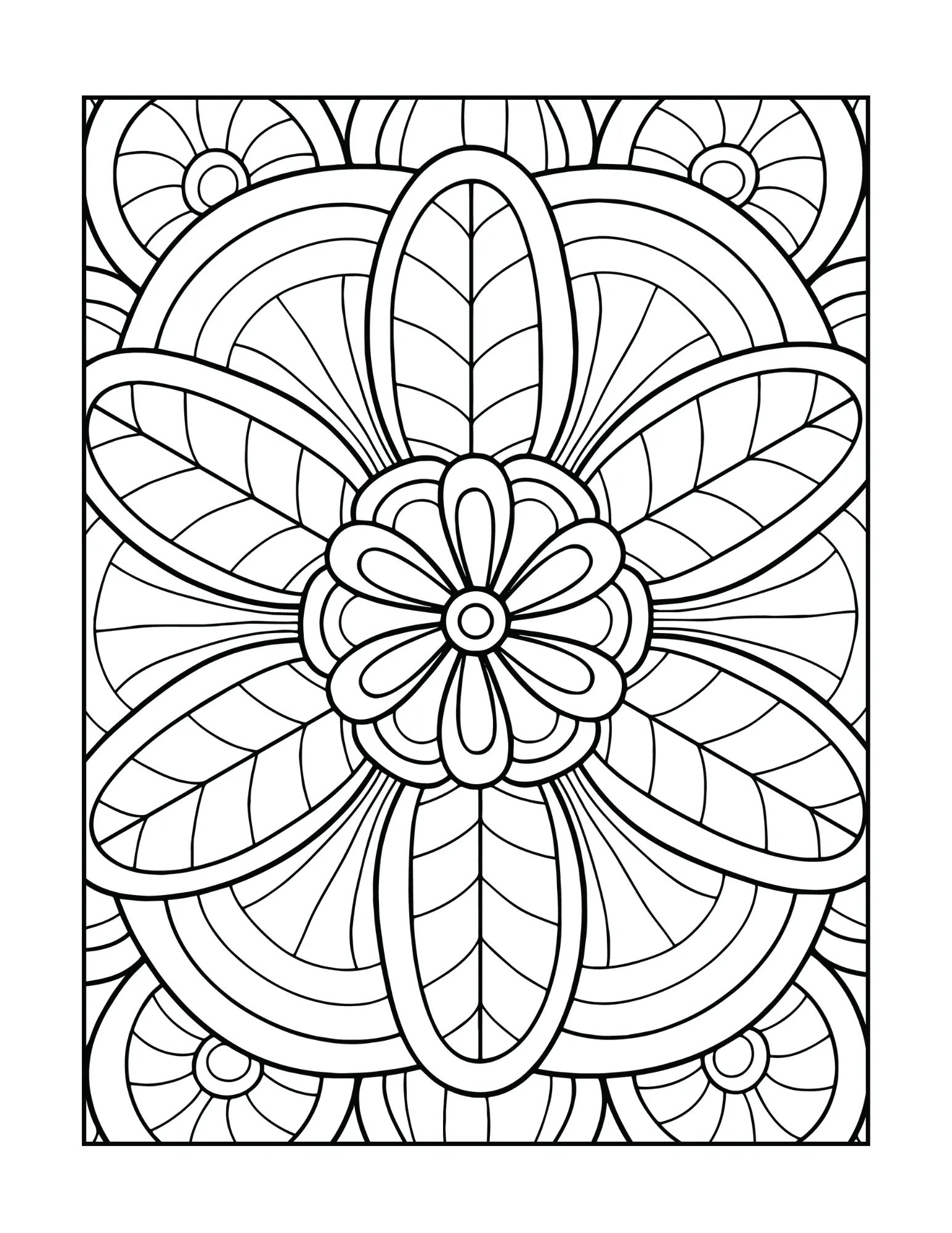 Relaxing Mandala Coloring Book