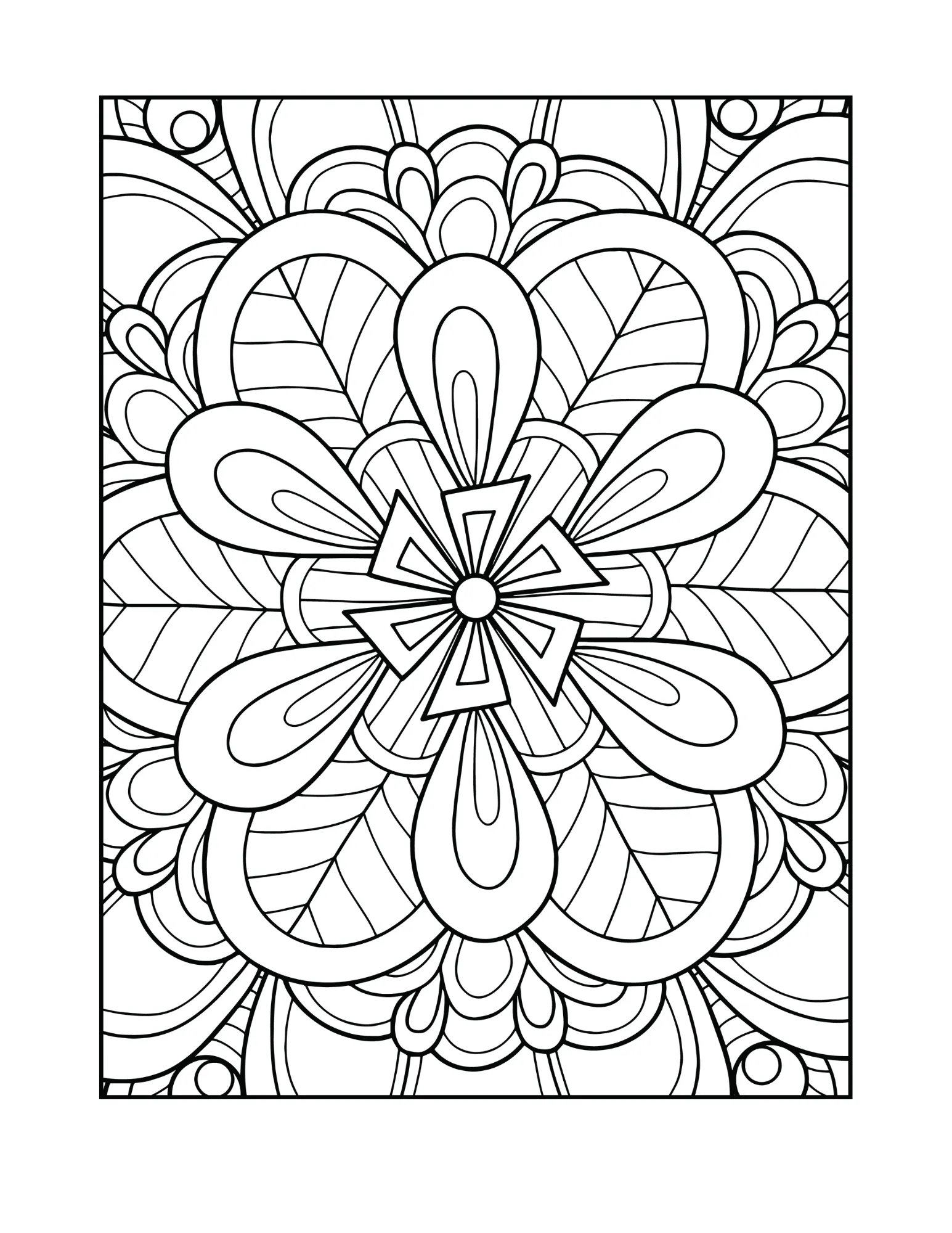 Relaxing Mandala Coloring Book