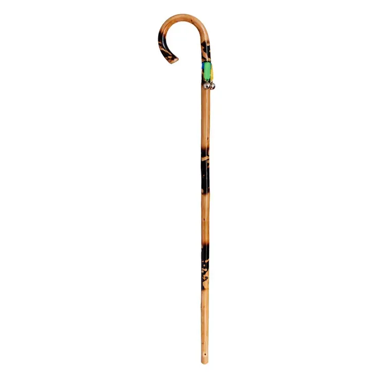 Segorbina De Bastones Kids's Curved Wooden Walking Stick With Bells 70cm
