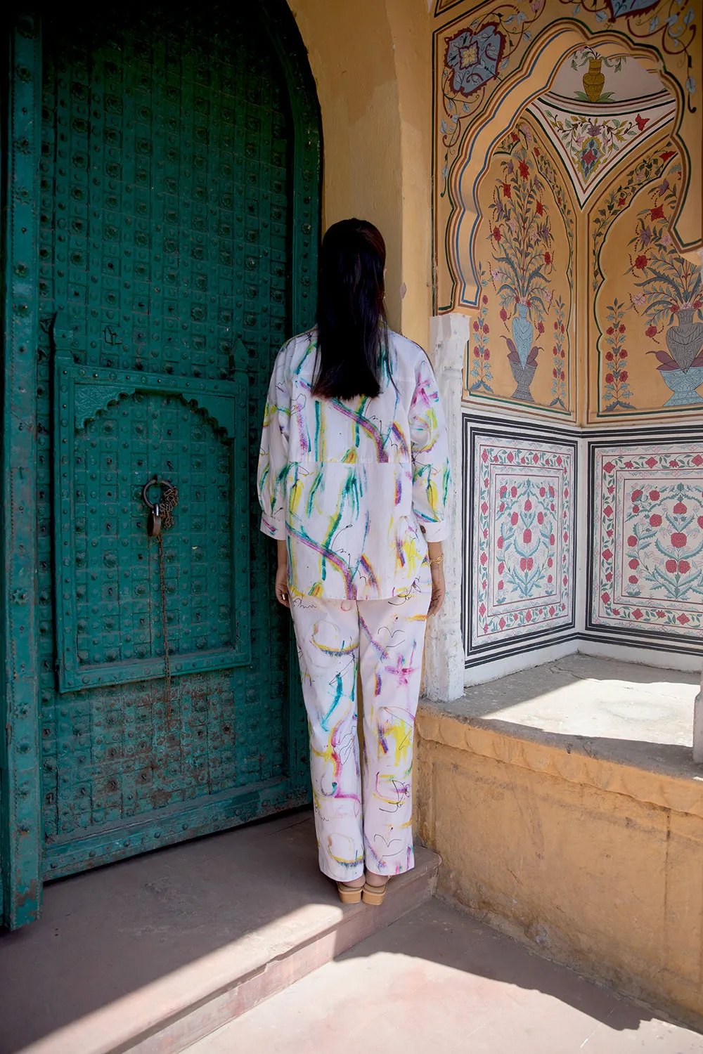 Snooze Co-Ord Set In Paint Bucket Print