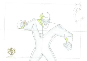 Superman The Animated Series Original Production Drawing: Green Lantern