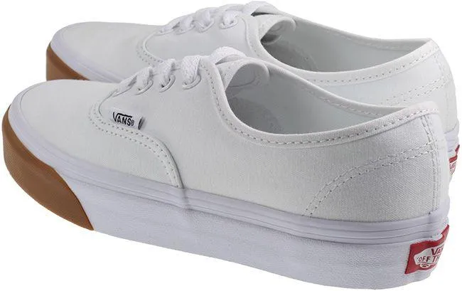 Vans Trainers Womens Authentic True White Gum Bumper